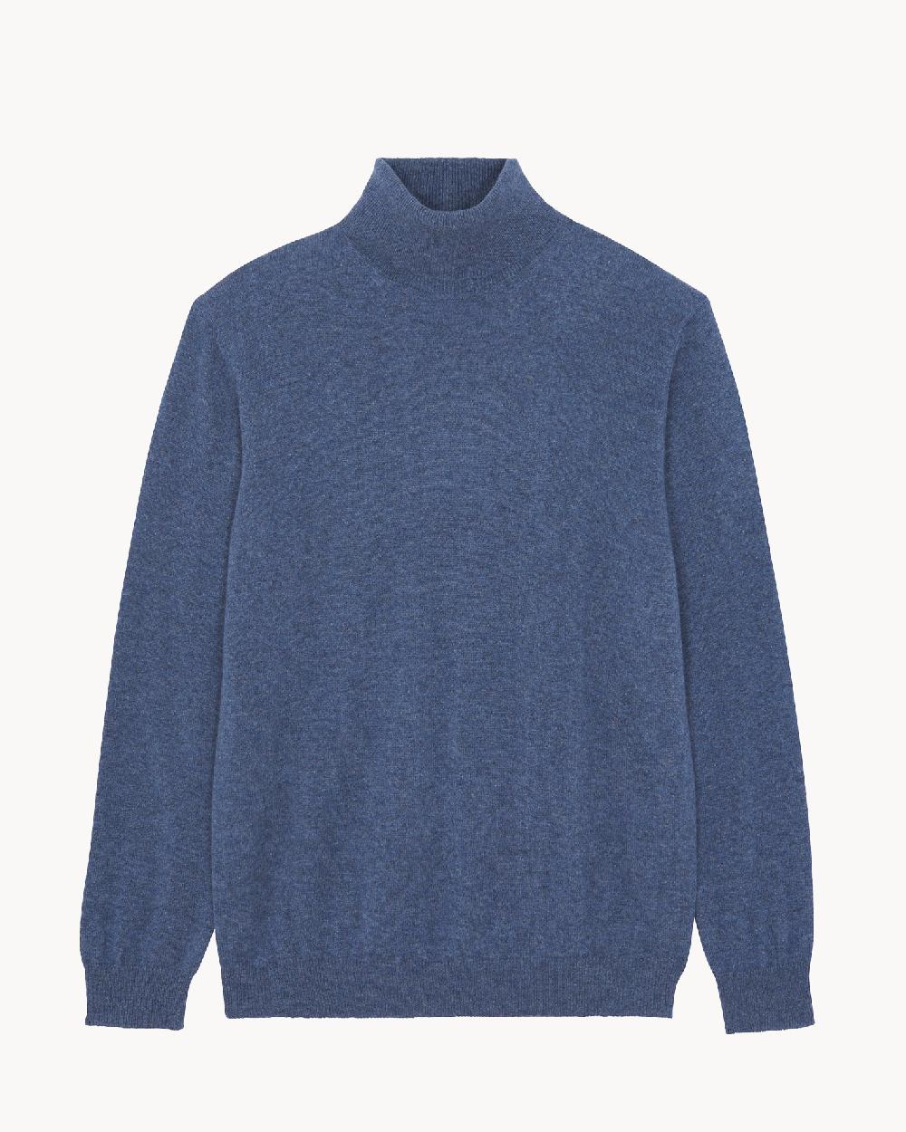 Kujten Pull Raph Pull Cachemire Col Roulé Homme Basic 2 Fils