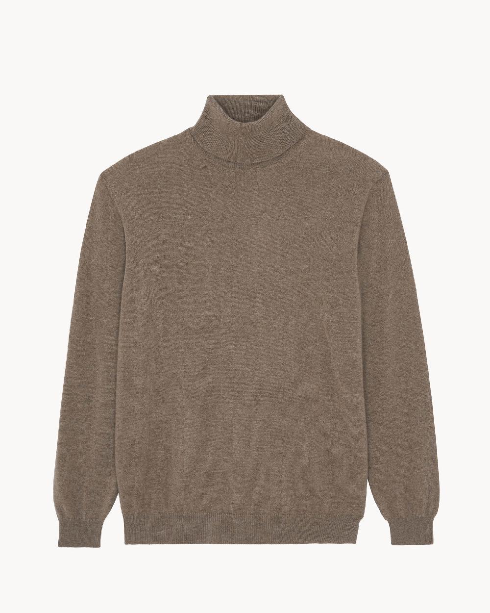 Kujten Pull Raph Pull Cachemire Col Roulé Homme Basic 2 Fils