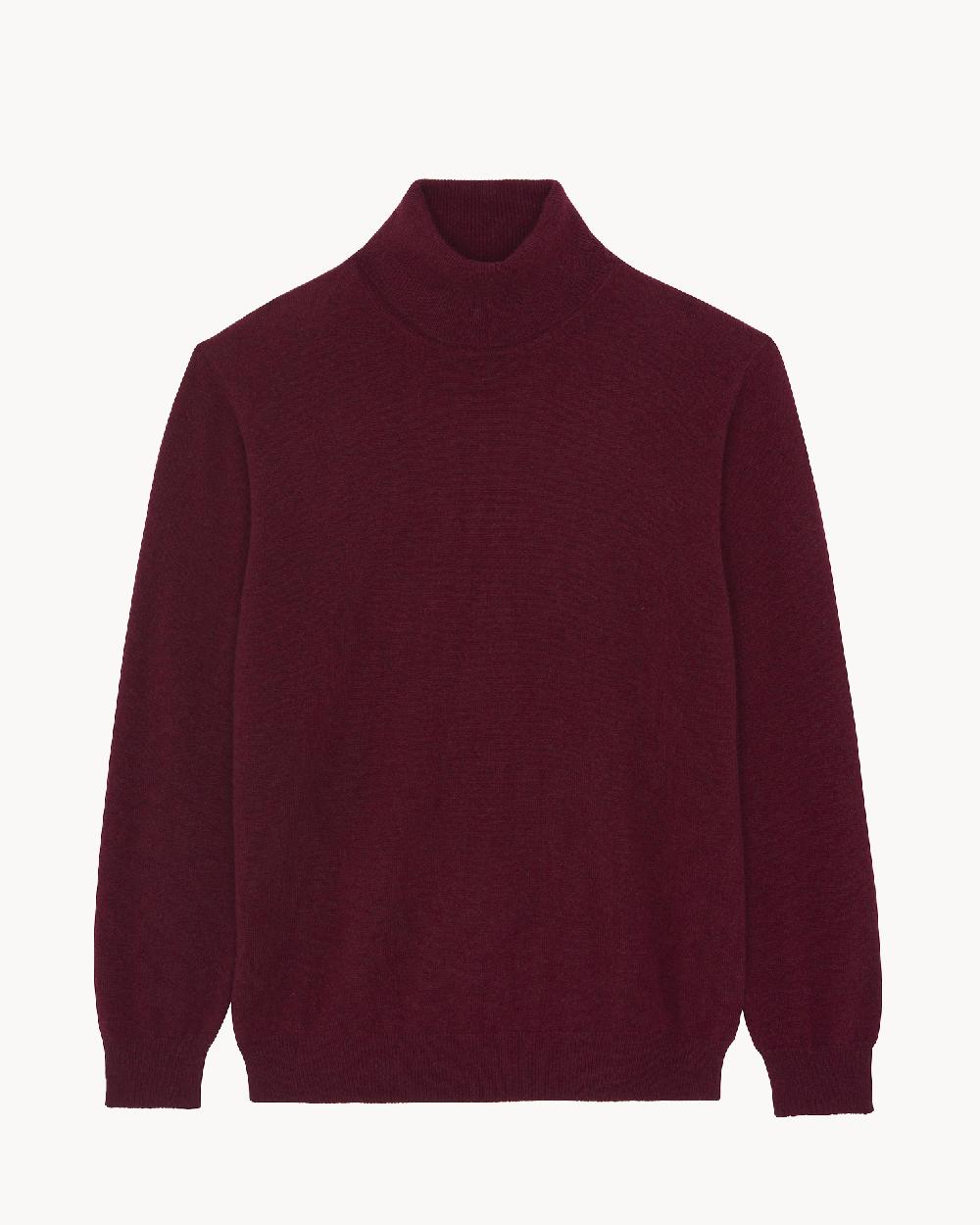 Kujten Pull Raph Pull Cachemire Col Roulé Homme Basic 2 Fils