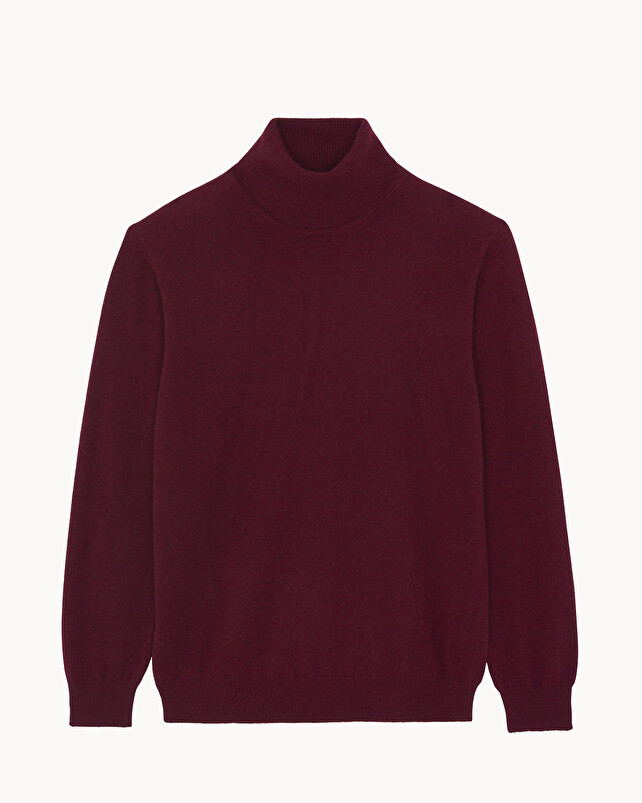 kujten Pull raph Pull Cachemire Col Roulé Homme Basic 2 fils