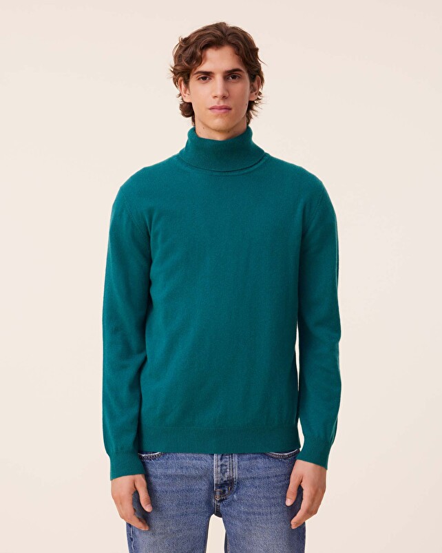 Kujten Pull Raph Pull Cachemire Col Roulé Homme Basic 2 Fils