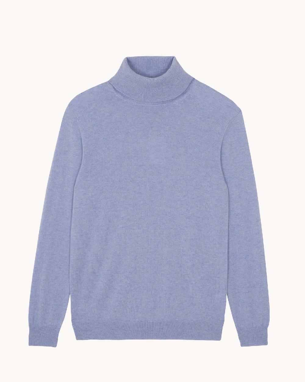 Kujten Pull Raph Pull Cachemire Col Roulé Homme Basic 2 Fils