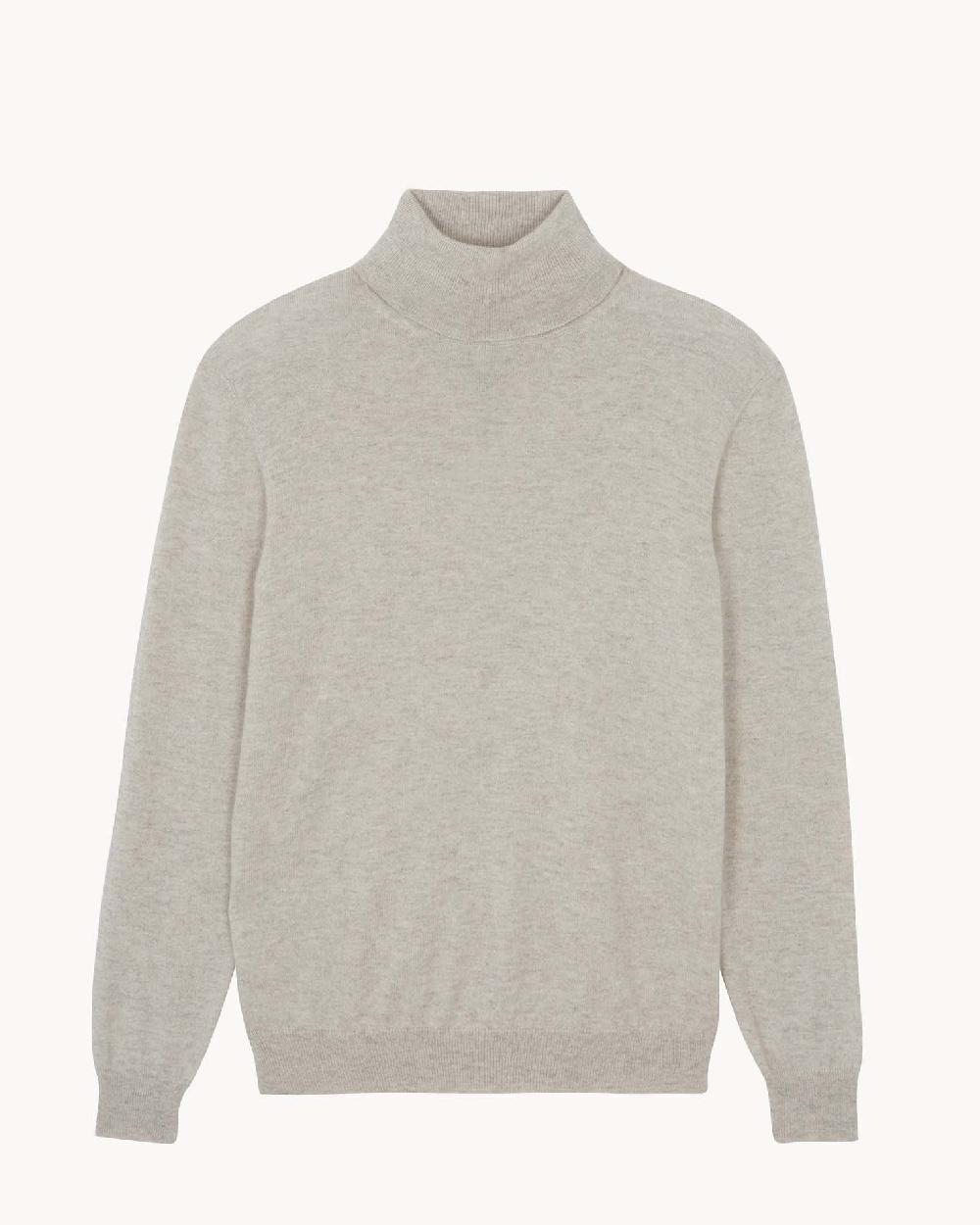 Kujten Pull Raph Pull Cachemire Col Roulé Homme Basic 2 Fils