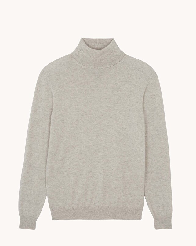 kujten Pull raph Pull Cachemire Col Roulé Homme Basic 2 fils