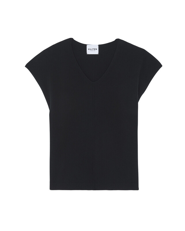 kujten Pull romane Pull col v sans manches cachemire