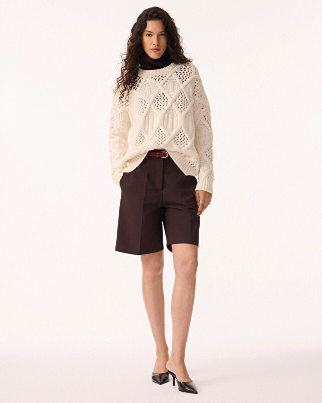 kujten Pull romelie kuro Pull Cachemire Femme Col Rond 8 fils