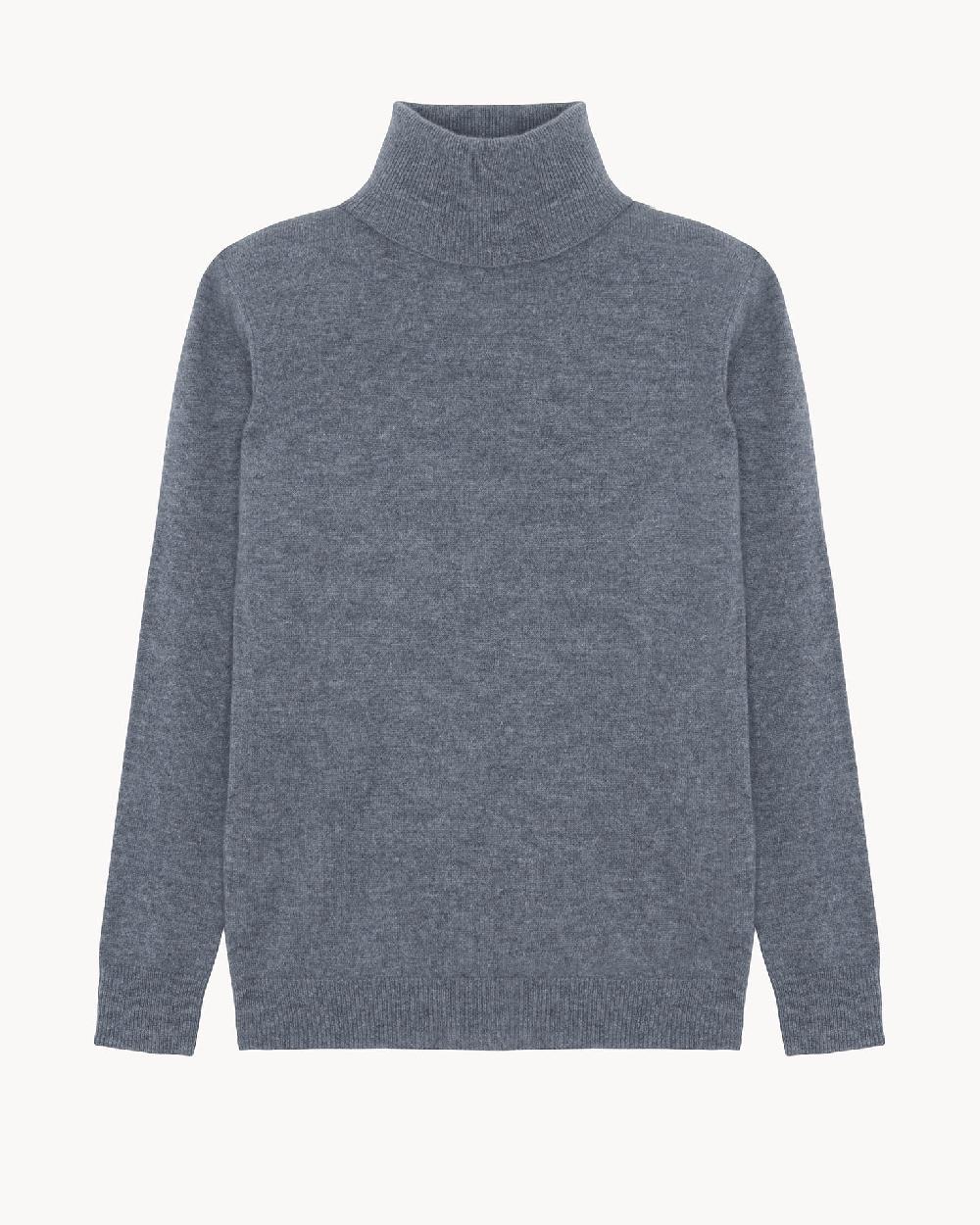 Kujten Pull Romy Pull 100% Cachemire Col Roulé Basic