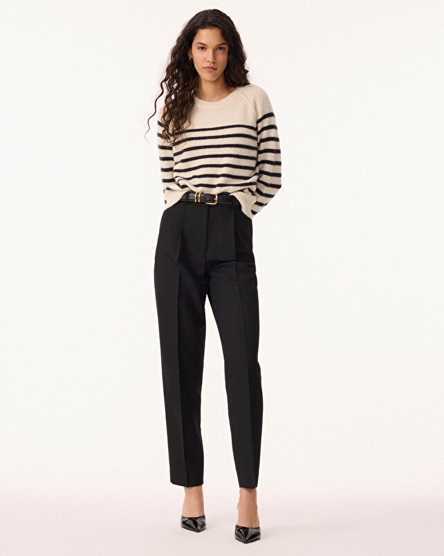 kujten Pull shima Pull Cachemire Femme Col Rond 2 fils