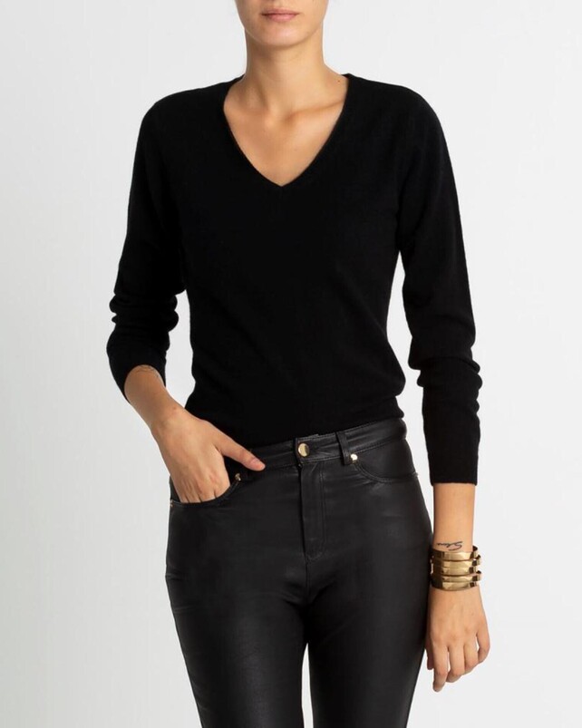 Kujten Pull Vicky Pull Cachemire Manches Longues Basic
