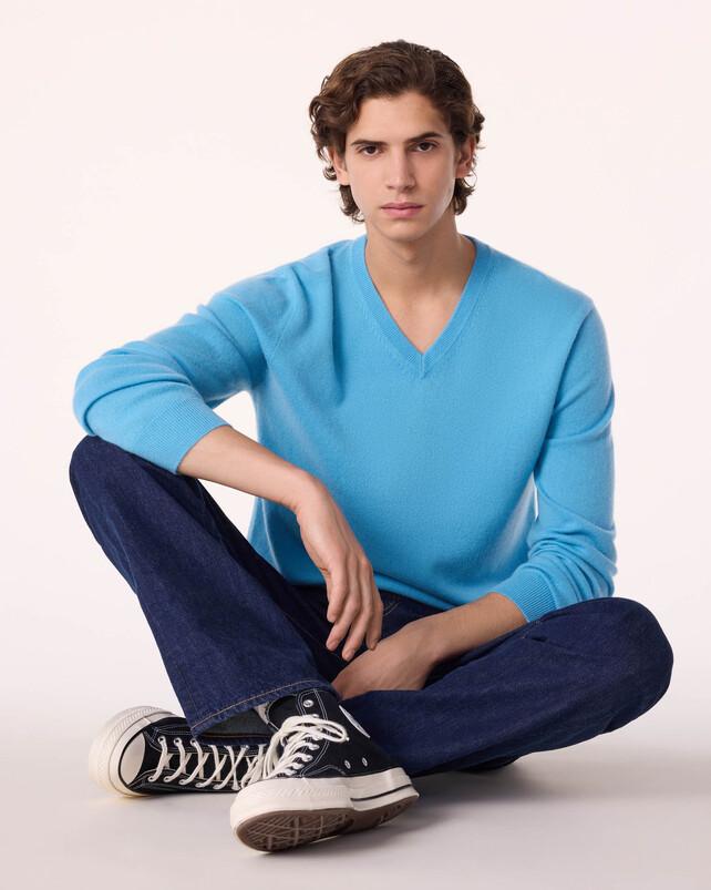 kujten Pull vince Pull Cachemire Col V Basic 2 fils