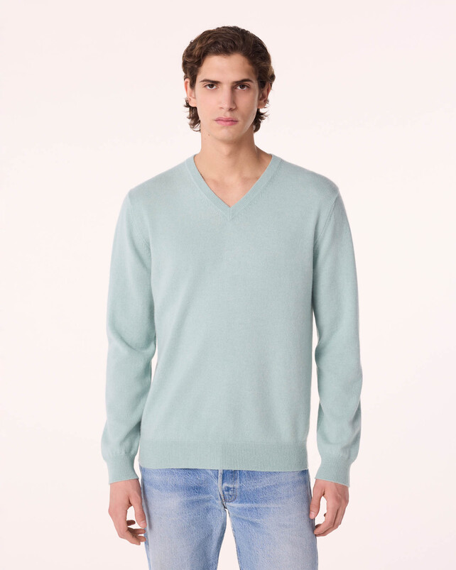 Kujten Pull Vince Pull Cachemire Col V Basic 2 Fils