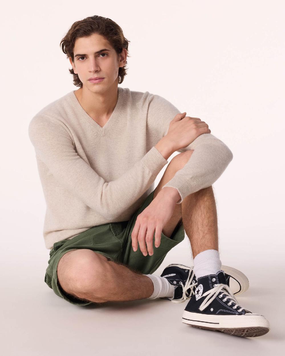 Kujten Pull Vince Pull Cachemire Col V Basic 2 Fils