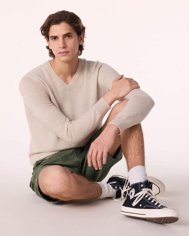 kujten Pull vince Pull Cachemire Col V Basic 2 fils