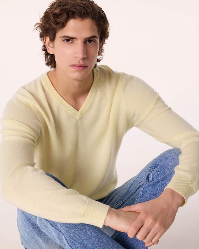 kujten Pull vince Pull Cachemire Col V Basic 2 fils