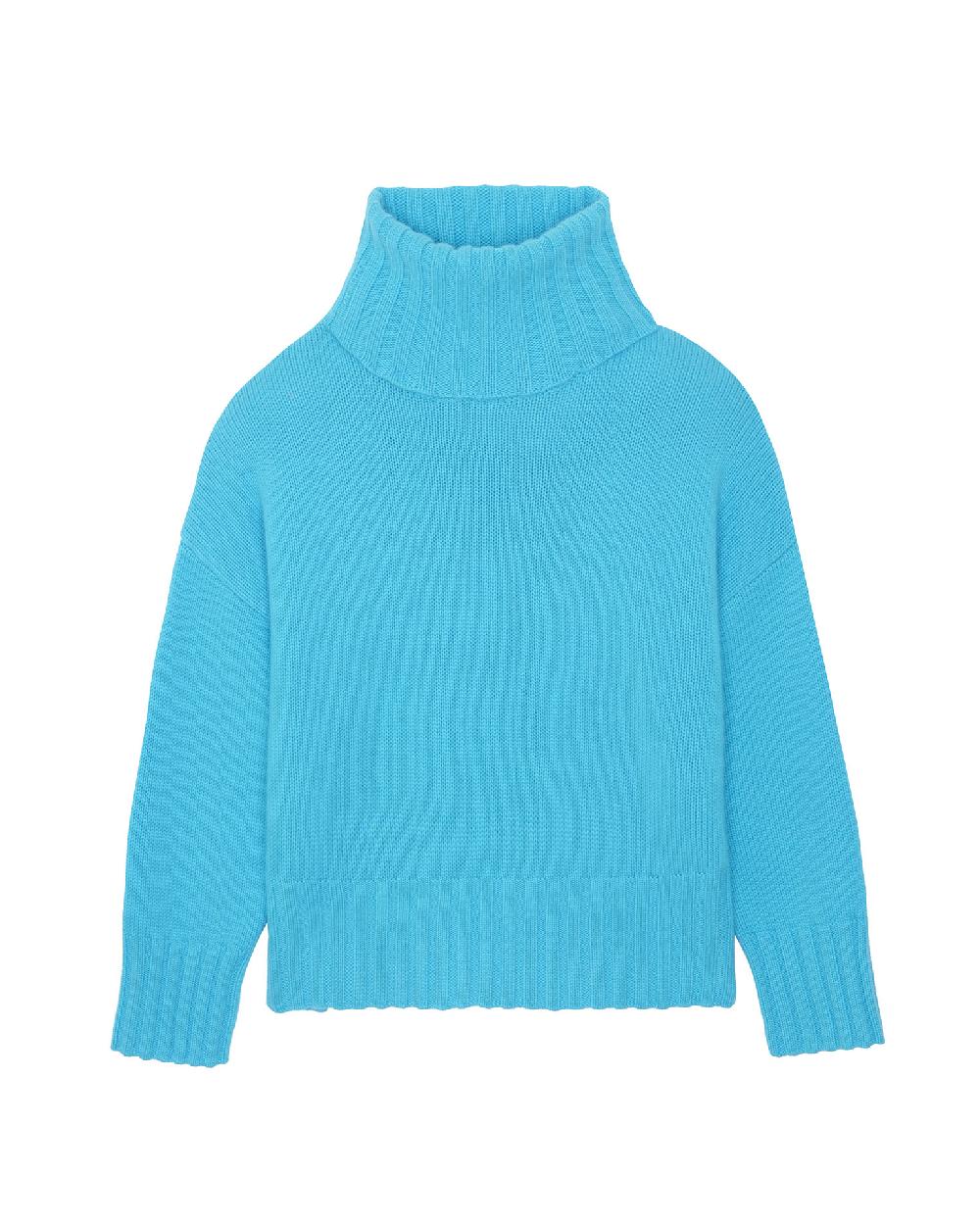 Kujten Pull Yoko Pull Cachemire Col Roulé Oversize Femme