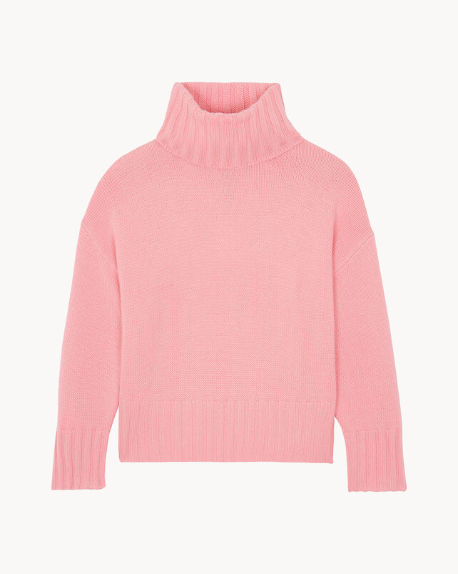 kujten Pull yoko Pull Cachemire Col Roulé Oversize Femme 10 fils