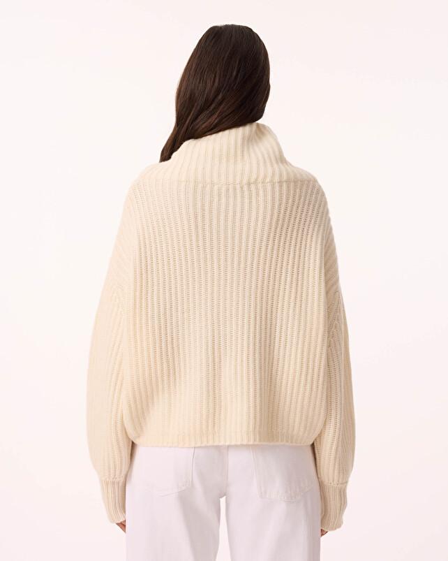 Kujten Pull Yumi Pull Cachemire Col Oversize 6 Fils