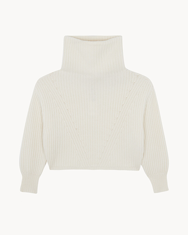 Kujten Pull Yumi Pull Cachemire Col Oversize 6 Fils