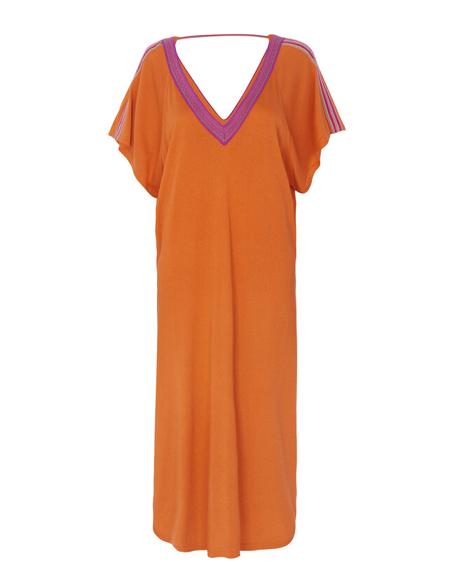 kujten Robe celaya Robe col v oversize soie-cachemire