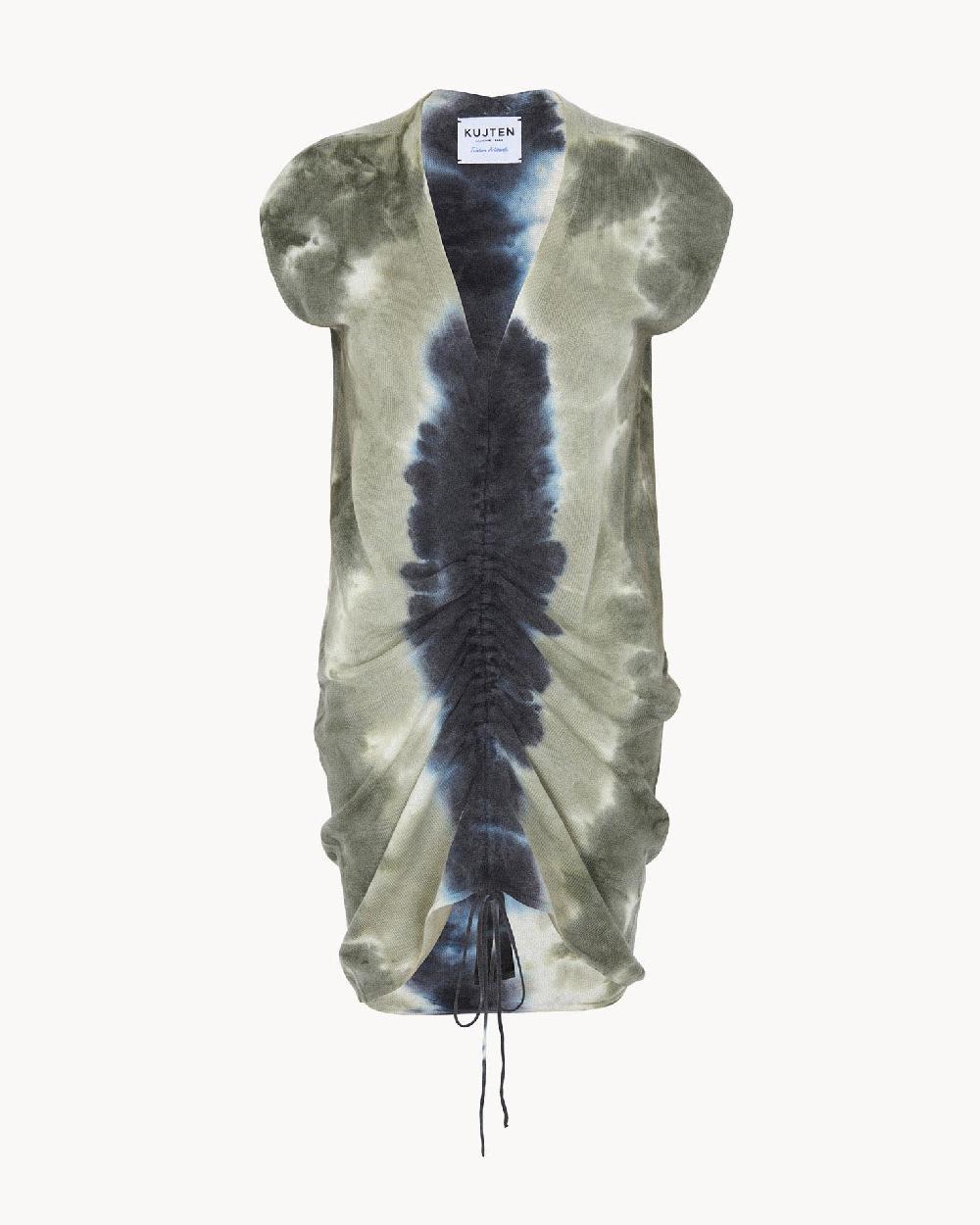 Kujten Robe Dang Robe Col V à Coulisse Cachemire 2 Fils