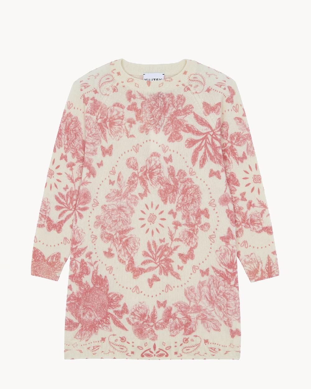 Kujten Robe Pull Lea Robe Pull Cachemire Imprimé Enfant 2 Fils