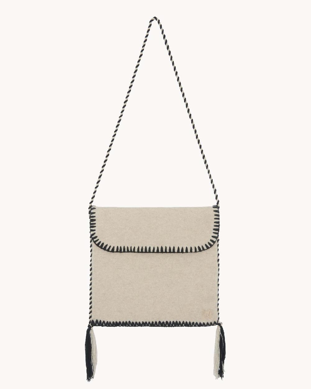 Kujten Sac Bords Brodes Sac Avec Bords Brodés à La Main En Cachemire