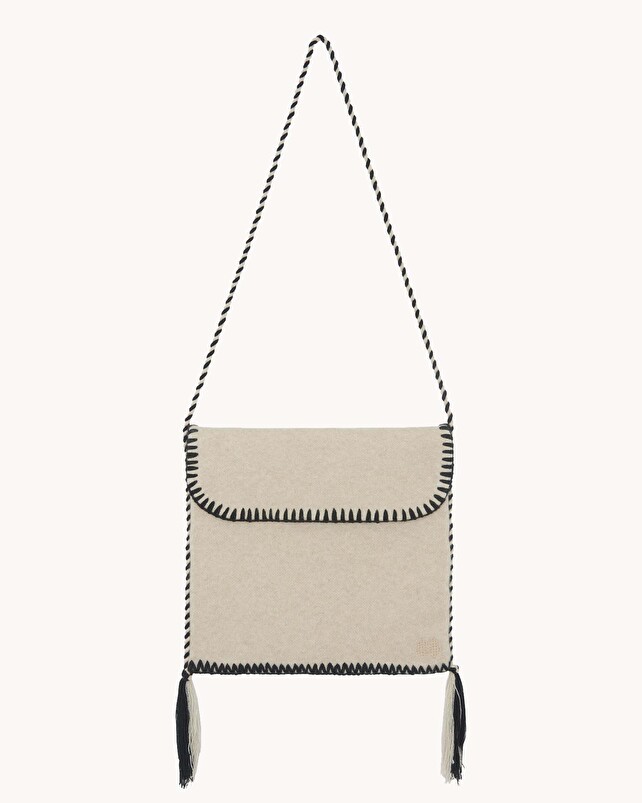 kujten Sac bords brodes Sac avec bords brodés à la main en cachemire