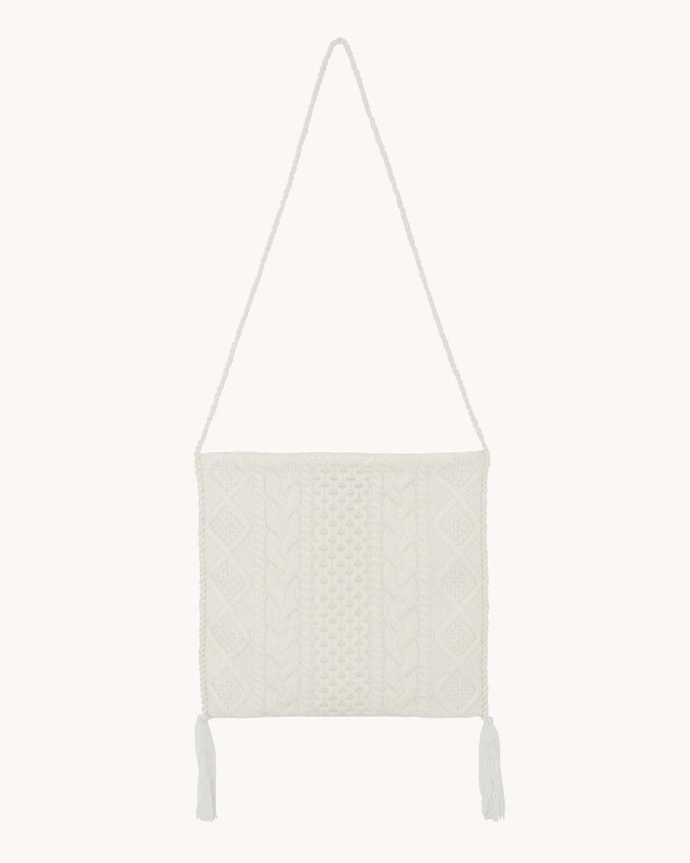 Kujten Sac Torsade Sac Torsadé Et Pompoms En Cachemire