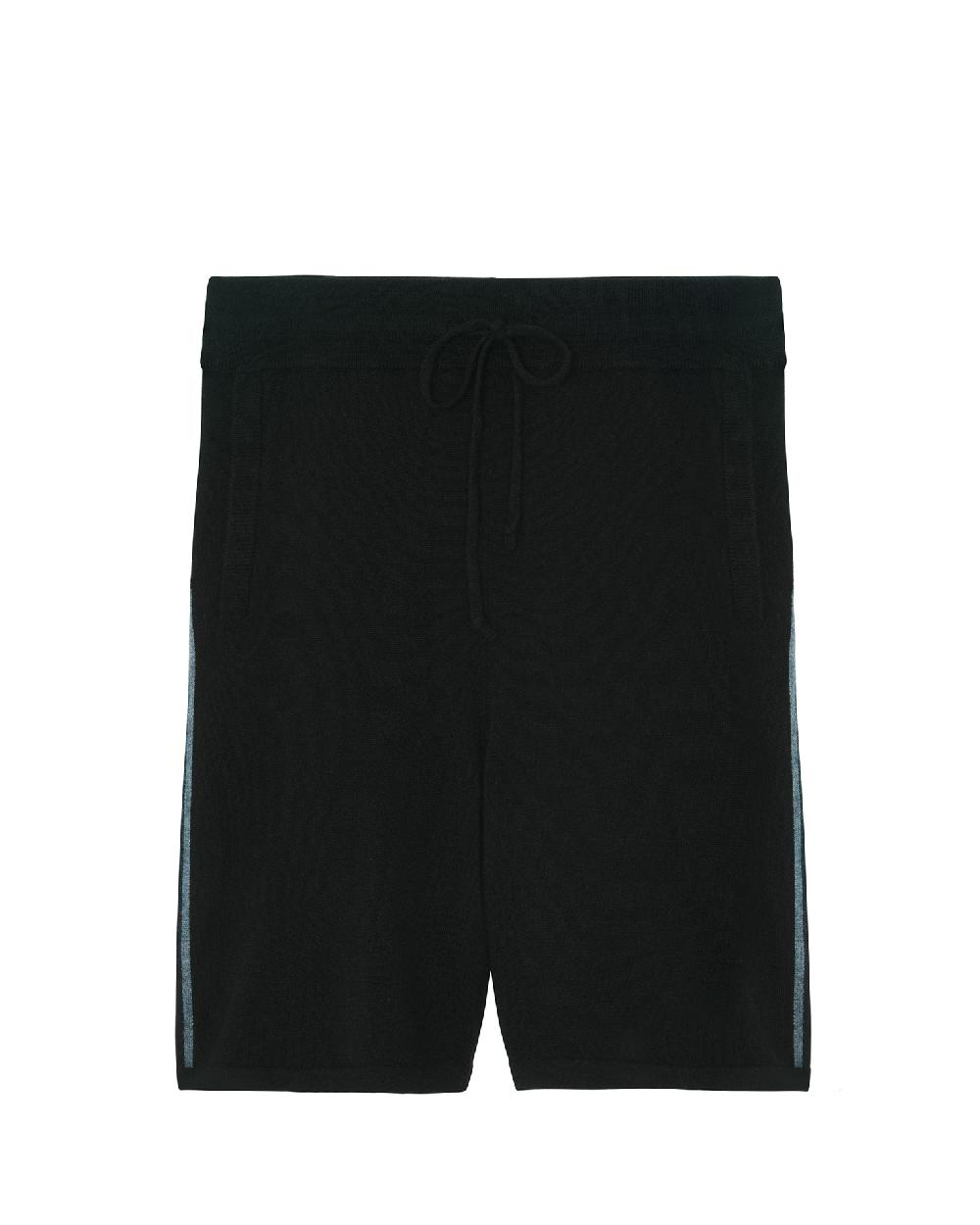Kujten Short John Short Cachemire Homme Bandes Contrastées