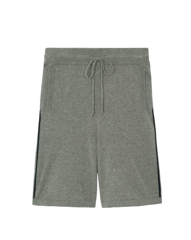 kujten Short john Short cachemire homme bandes contrastées