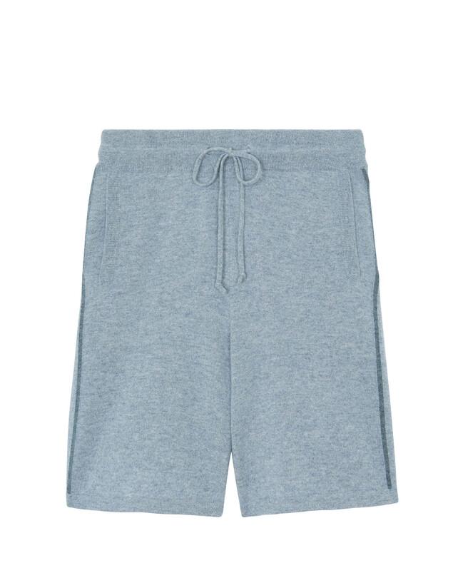 kujten Short john Short cachemire homme bandes contrastées
