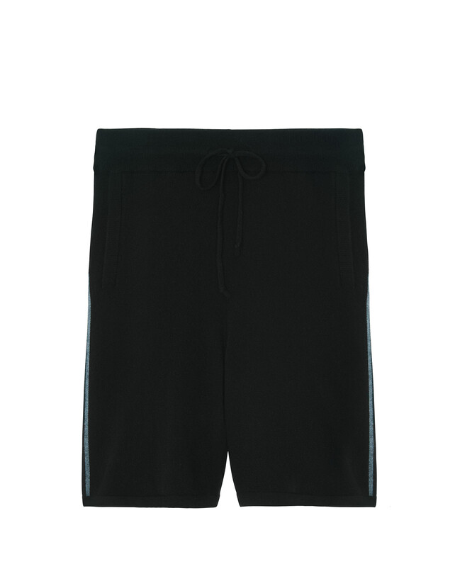 kujten Short john Short cachemire homme bandes contrastées