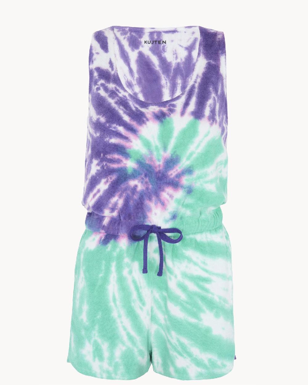 Kujten Short Summer Combi Short Tie And Dye En Coton