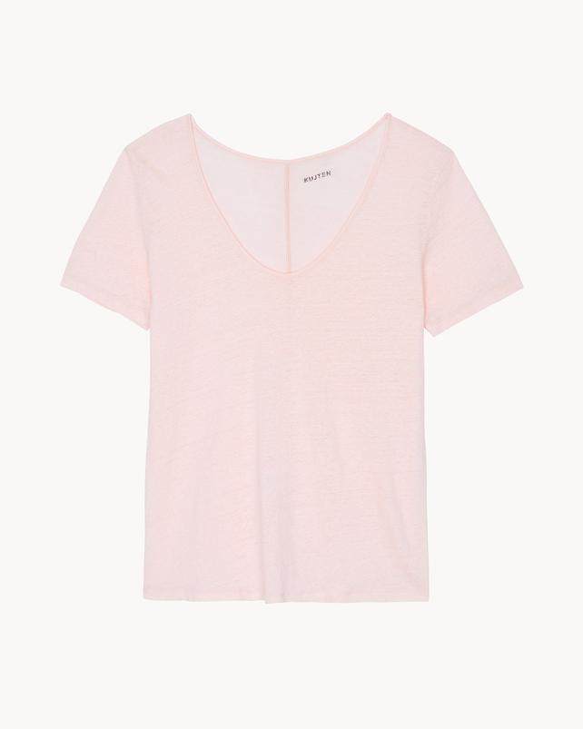 kujten T-shirt janis T-shirt en lin femme manches longues