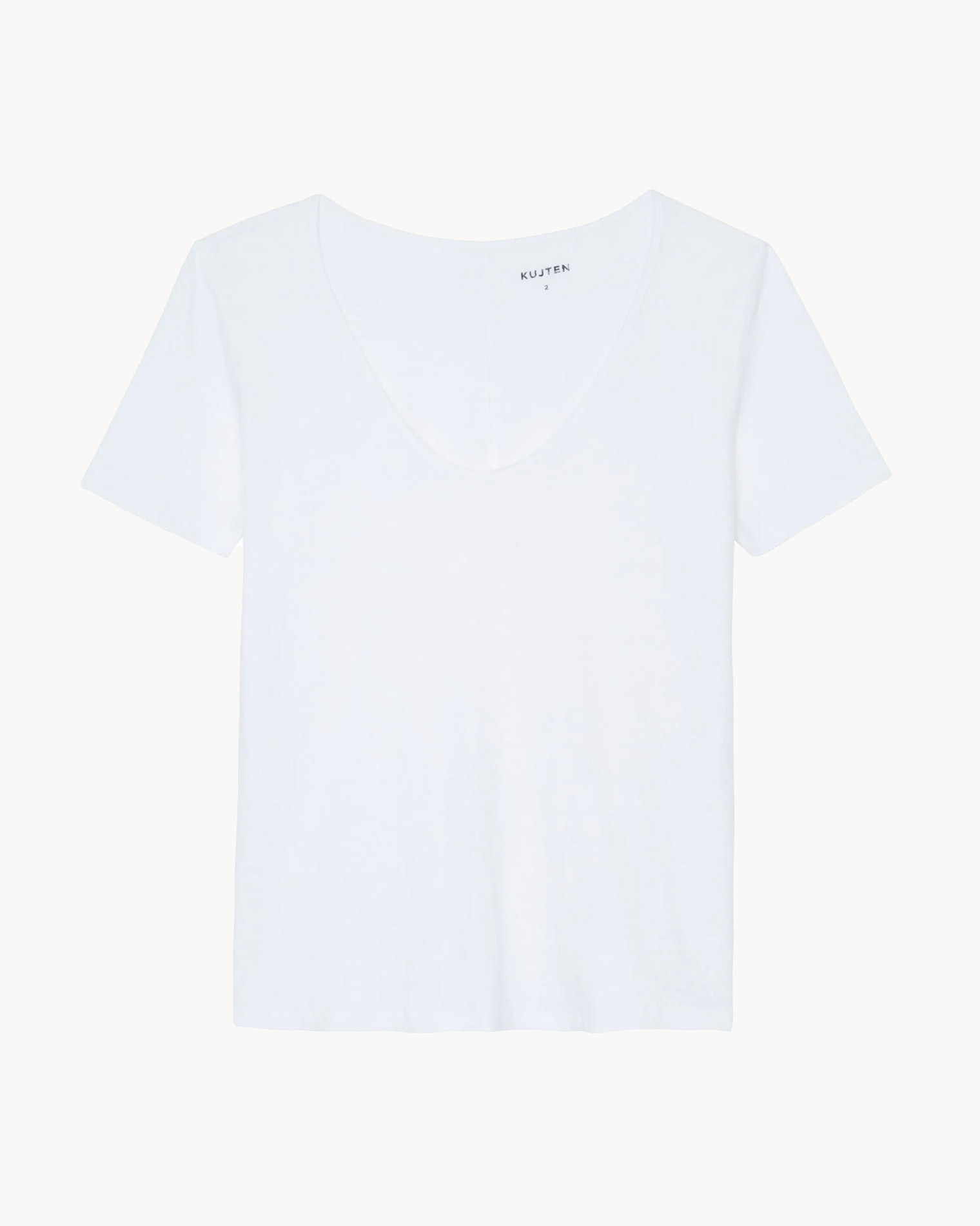 Kujten T-shirt Janis T-shirt Femme Col U Manches Courtes