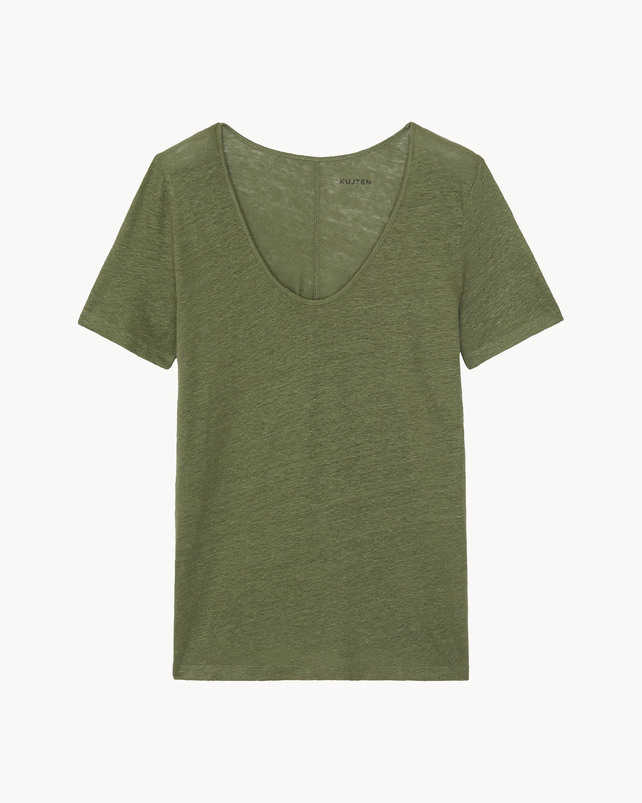 kujten T-shirt janis T-shirt femme col u manches courtes