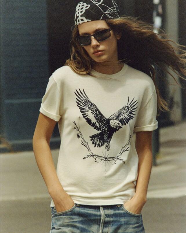 kujten T-shirt khani T-Shirt Cachemire Col Rond Femme