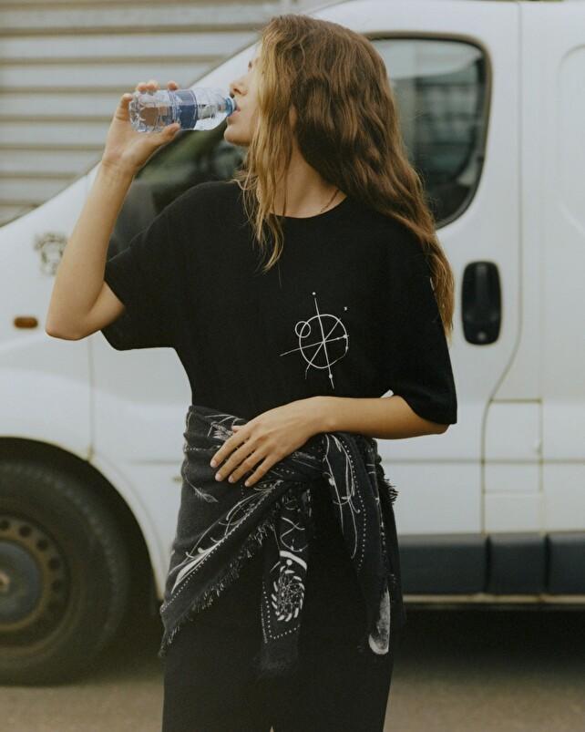 kujten T-shirt rivastral T-Shirt Cachemire Col Rond Unisexe