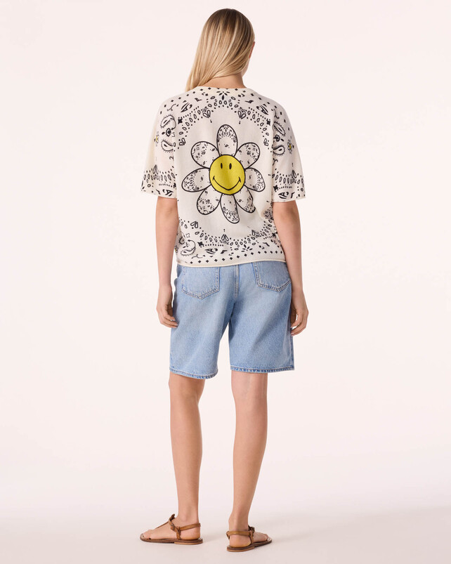 Kujten T-shirt Tee Flower Bico T-Shirt Cachemire Imprimé