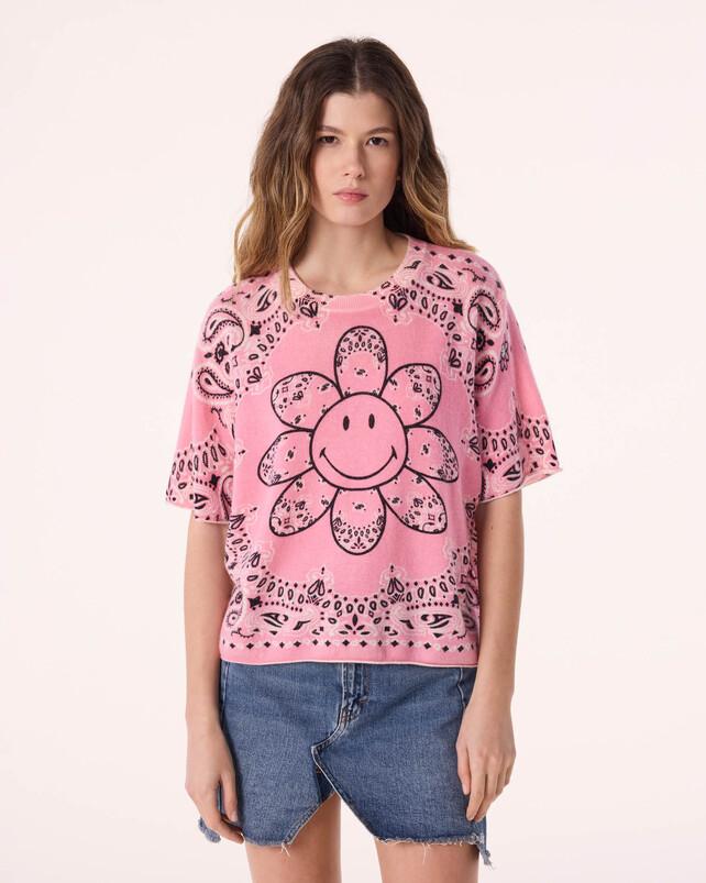 kujten T-shirt tee flower bico T-Shirt Cachemire Imprimé