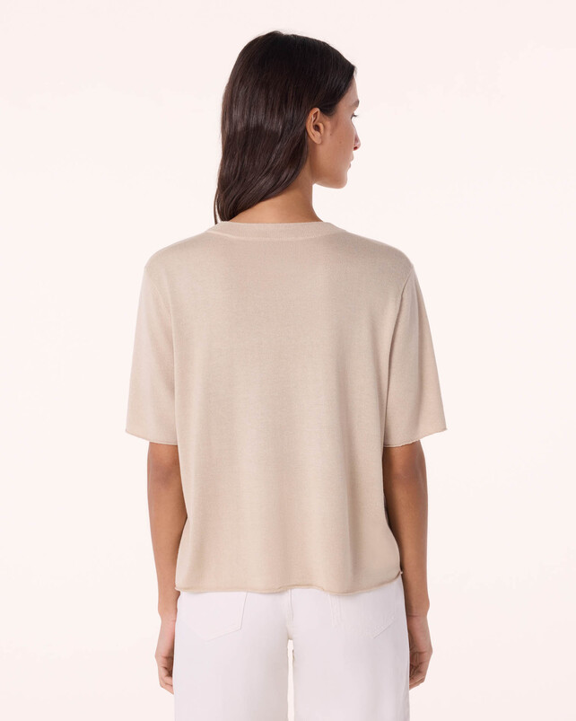 Kujten T-shirt Tili Circle T-Shirt Soie Cachemire Imprimé