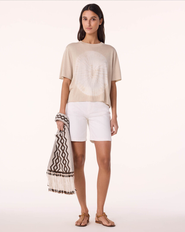 kujten T-shirt tili circle T-Shirt Soie Cachemire Imprimé