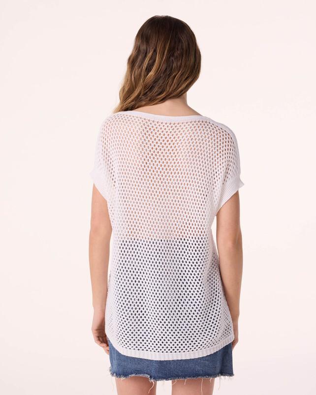 Kujten T-shirt Zaharo T-Shirt Coton Cachemire Crochet