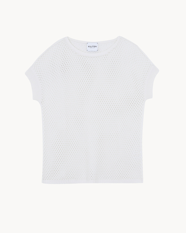 Kujten T-shirt Zaharo T-Shirt Coton Cachemire Crochet