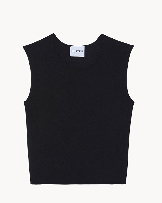 kujten Top balik Top Sans Manches Soie et Cachemire 1 fil