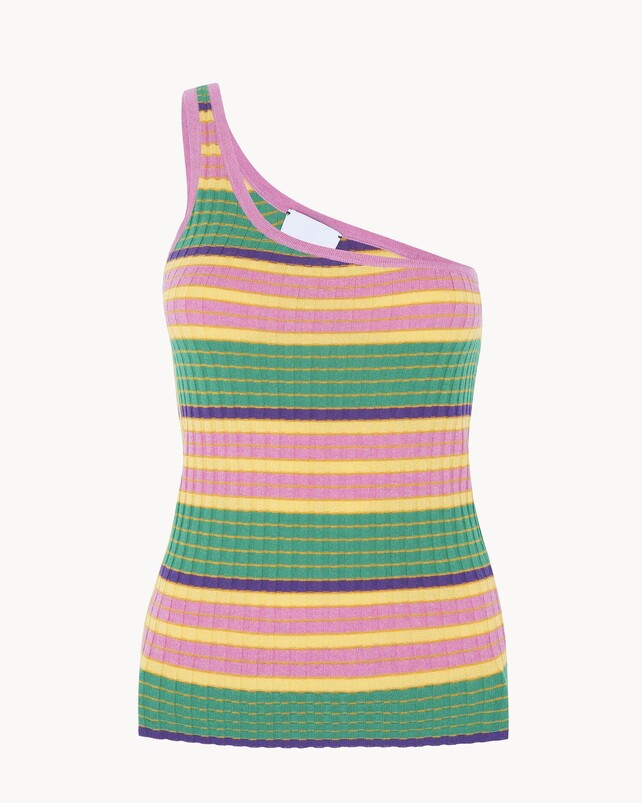 kujten Top joko Top Asymétrique Soie et Cachemire 1 fil