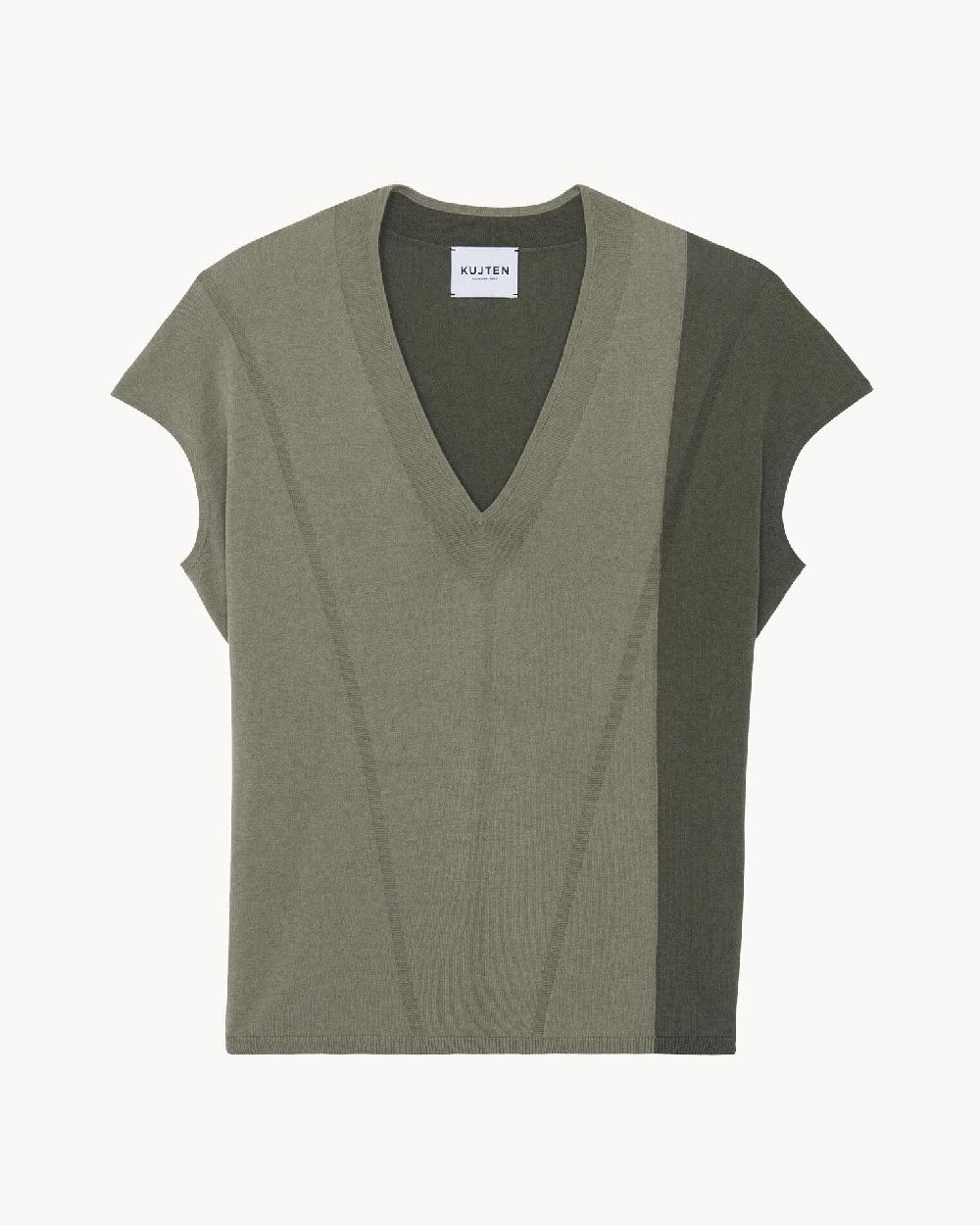 Kujten Top Julian Cb Débadeur Soie-Cachemire Colorblock 1 Fil