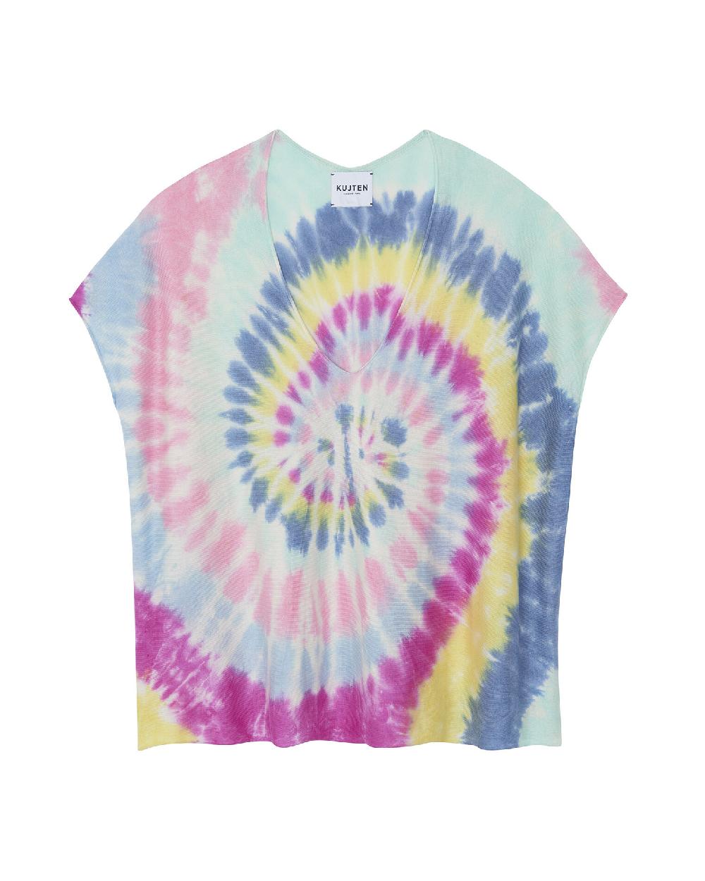 Kujten Top Nosy Sunny Top Col V Oversize Soie-cachemire