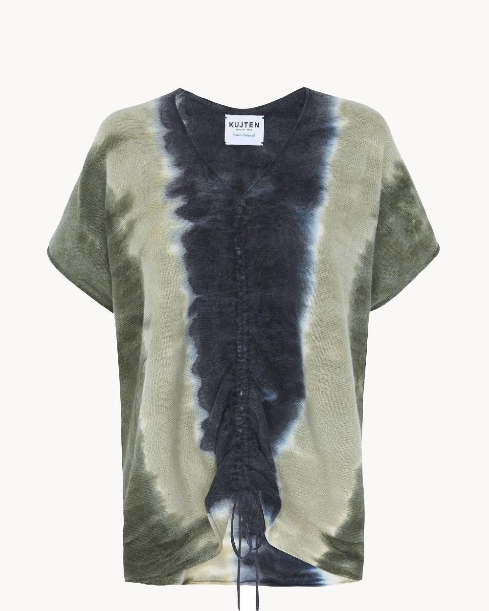 Kujten Top Nyso Top Col V Oversize à Coulisse Cachemire 2 Fils