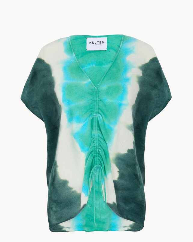 kujten Top nyso Top Col V Oversize à Coulisse Cachemire 2 fils